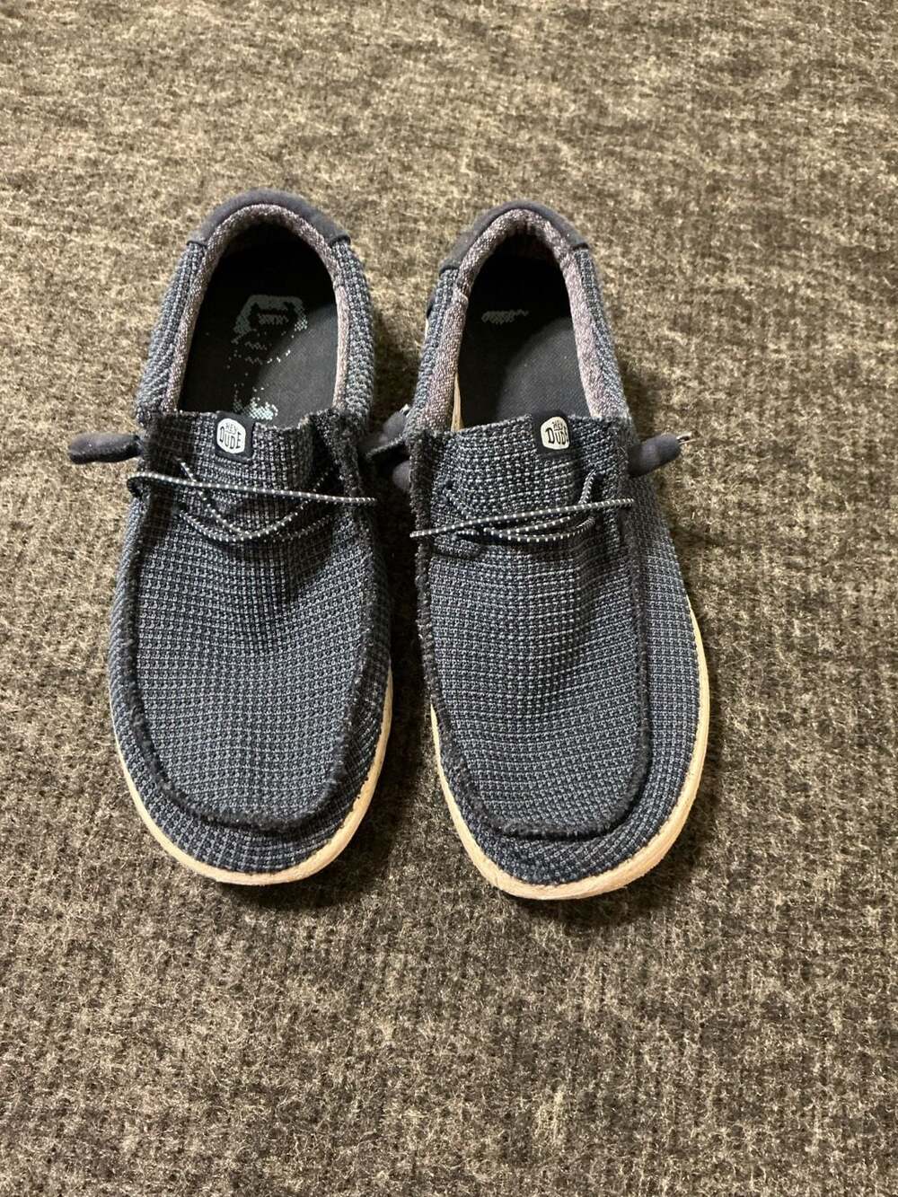 Hey Dude Wally Sport Mesh Shoes Mens Size 8 Navy Blue